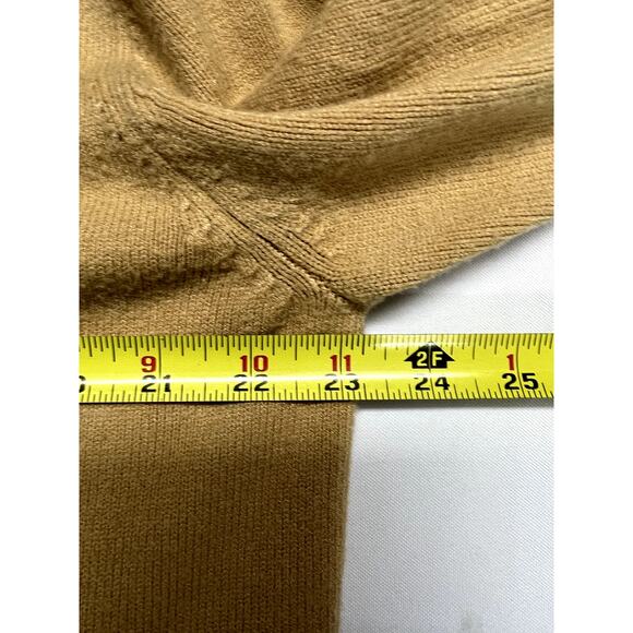 Guess Originals Cardigan Size Large Camel Tan Browns Grandpa Vintage Style - Picture 6 of 10
